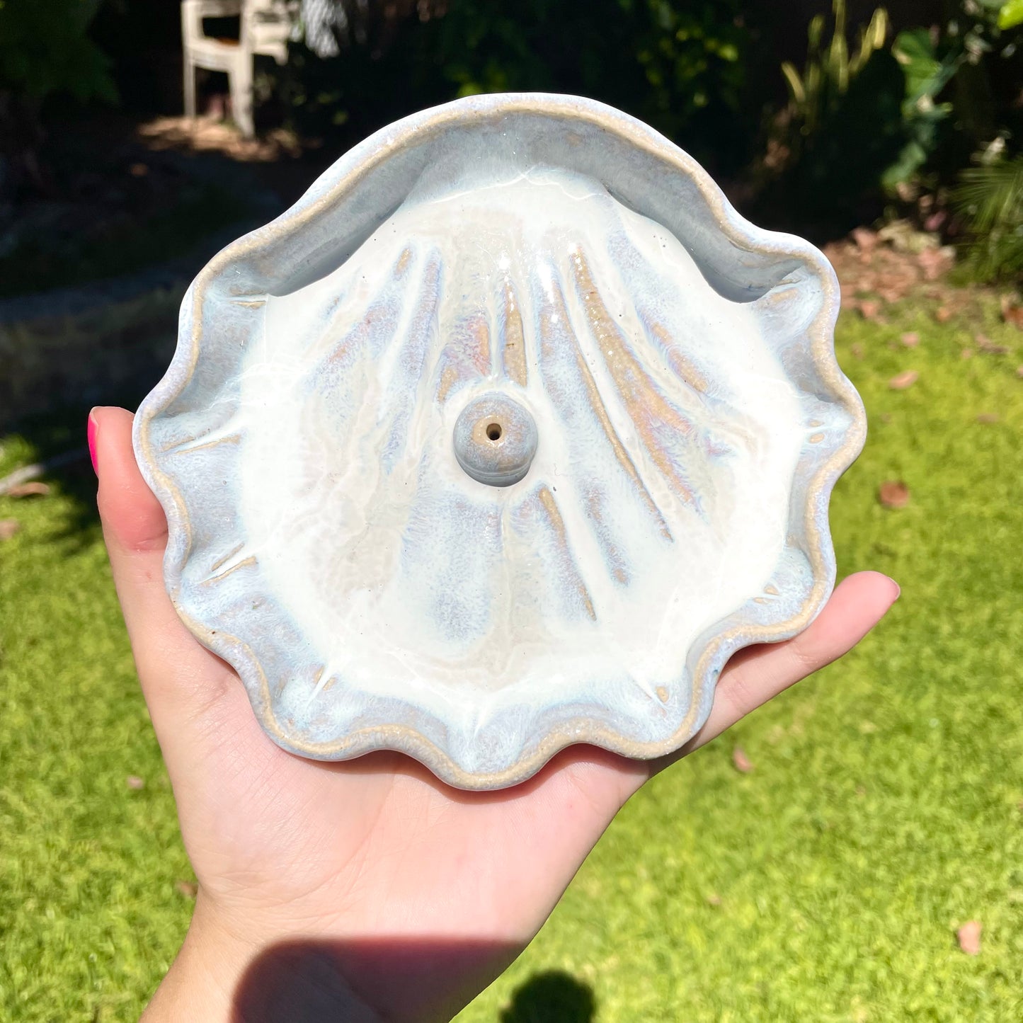 White Sands clam (incense holder)