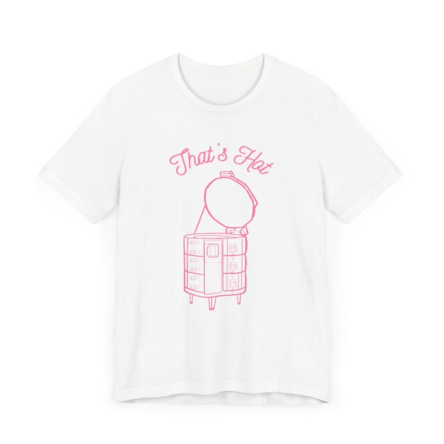 Unisex "That's Hot" Pink Kiln T-shirt Mens and Women's Ceramic Pottery Comfy Art / Artist Shirt Trending and Popular
