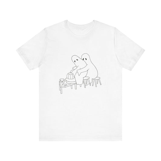 Ghost Ceramics T Shirt | Halloween Pottery Ghost Shirt | Unisex Jersey Short Sleeve Tee | Halloween Costume Trick Or Treat