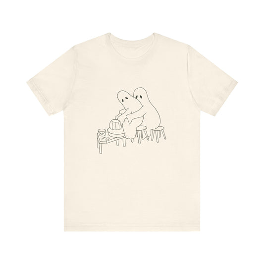 Ghost Ceramics T Shirt | Halloween Pottery Ghost Shirt | Unisex Jersey Short Sleeve Tee | Halloween Costume Trick Or Treat