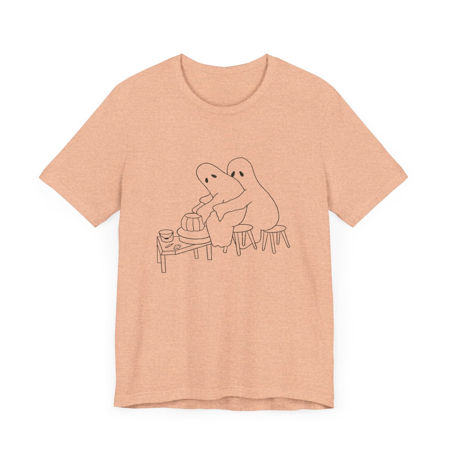 Ghost Ceramics T Shirt | Halloween Pottery Ghost Shirt | Unisex Jersey Short Sleeve Tee | Halloween Costume Trick Or Treat
