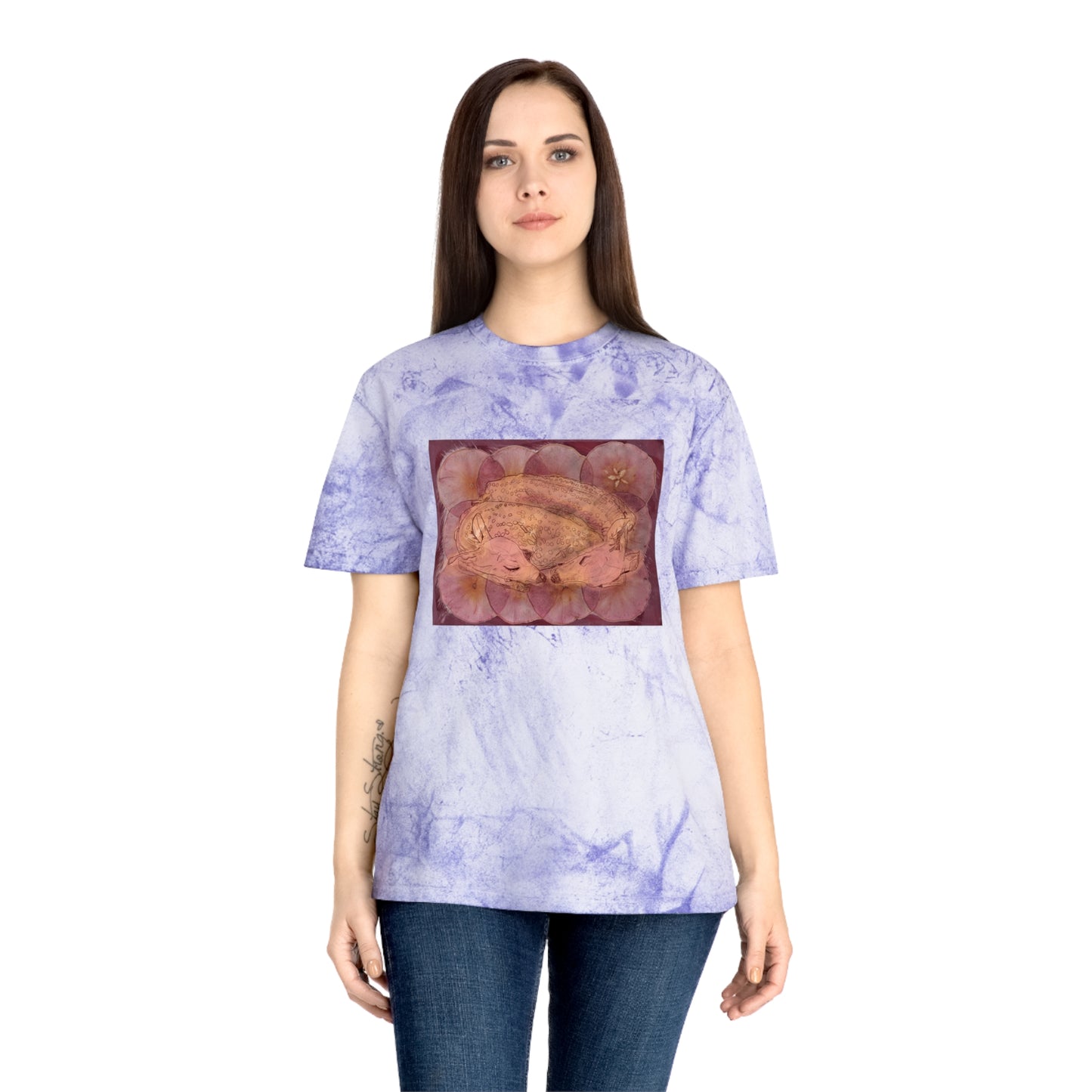 “Twin Deer” Unisex Color Blast T-Shirt