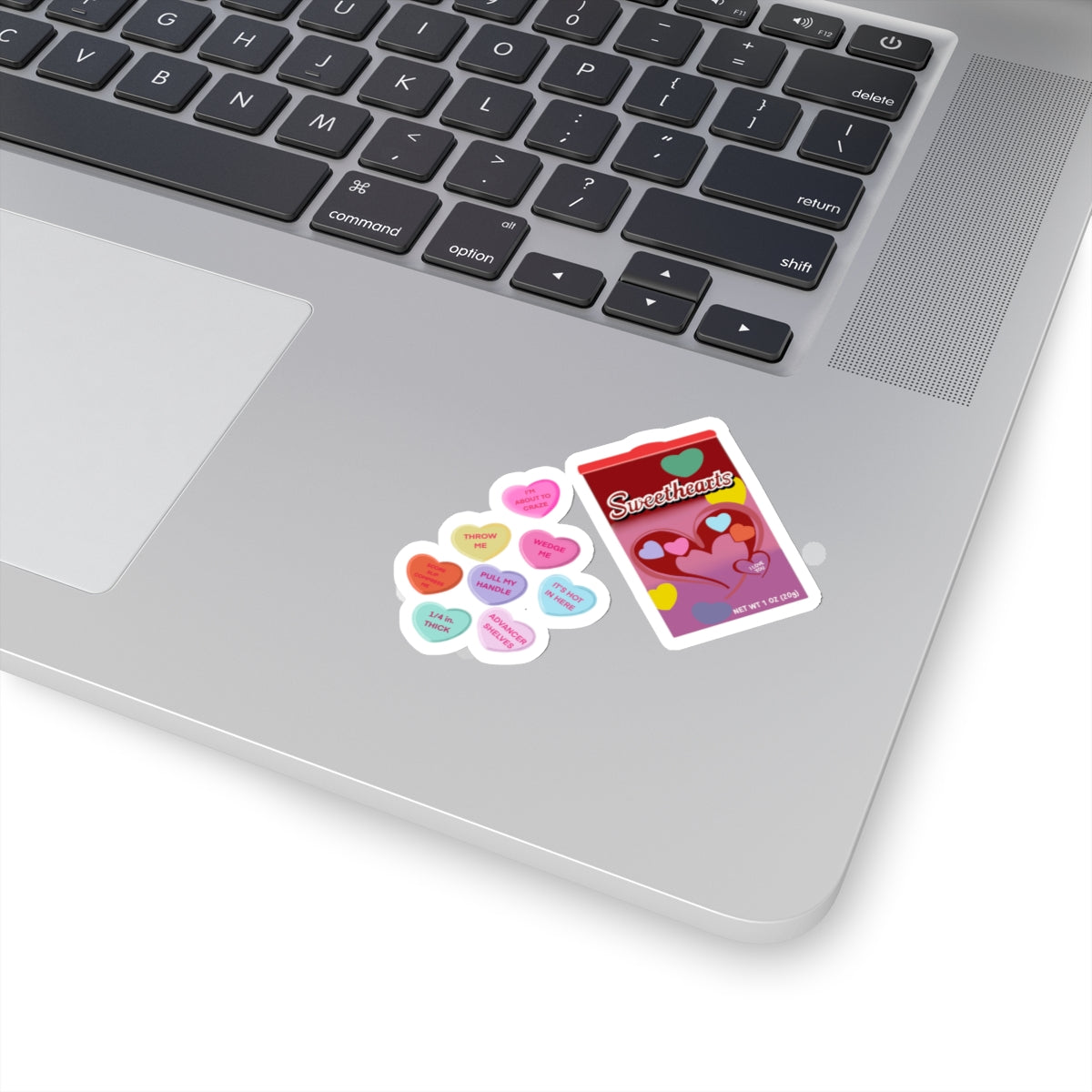 Ceramic Valentines Kiss-Cut Stickers