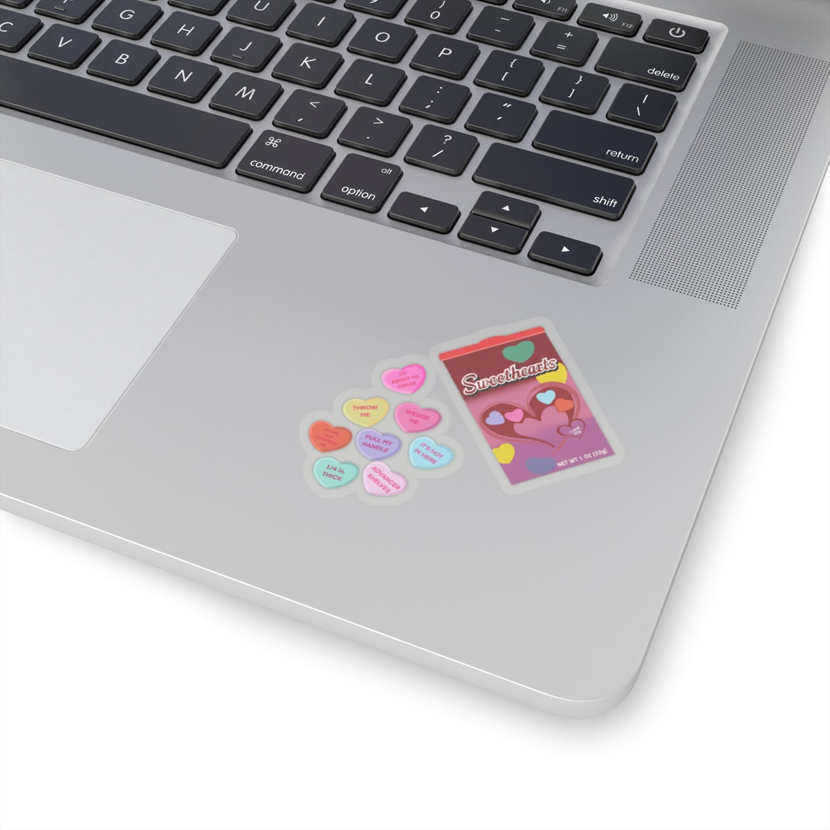 Ceramic Valentines Kiss-Cut Stickers