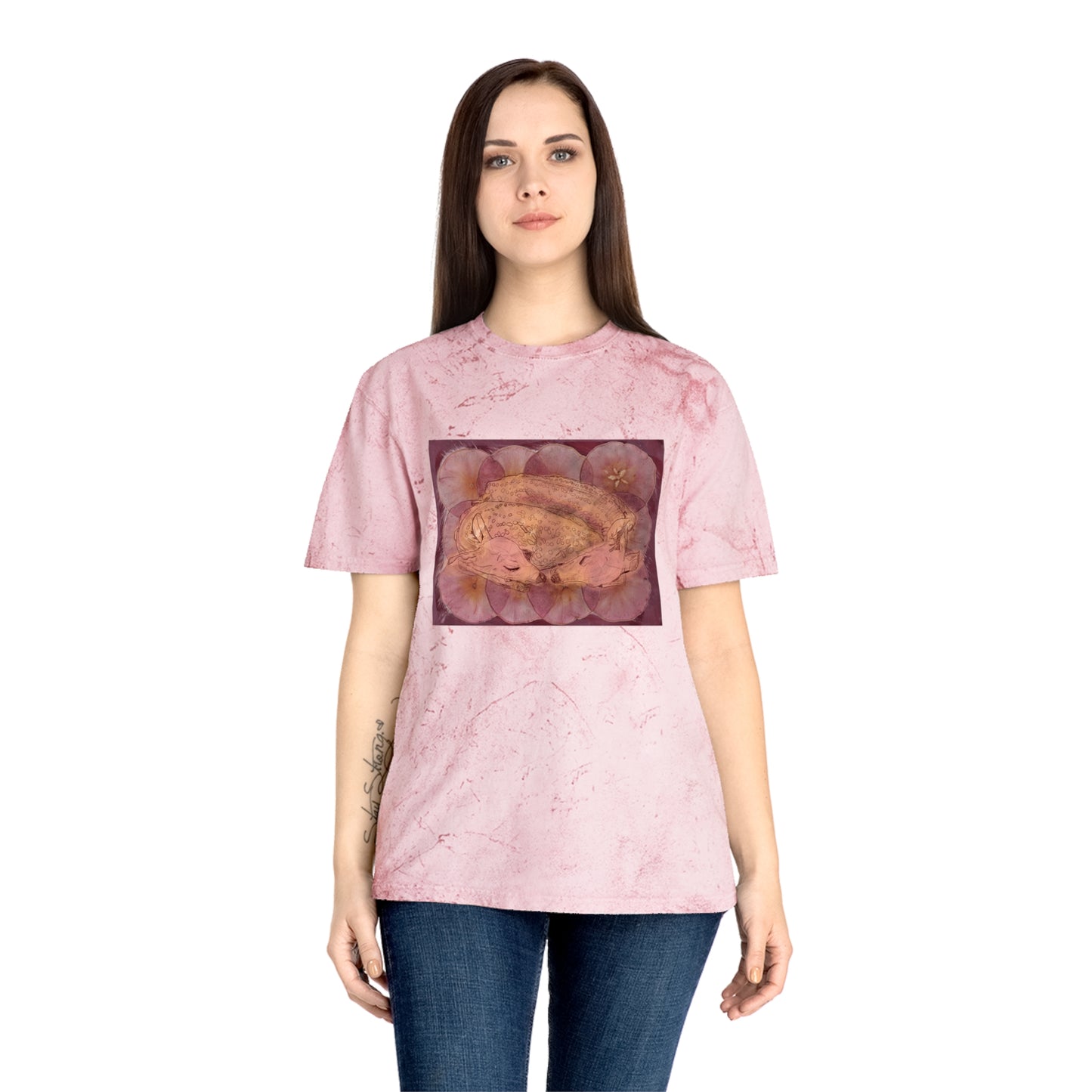 “Twin Deer” Unisex Color Blast T-Shirt