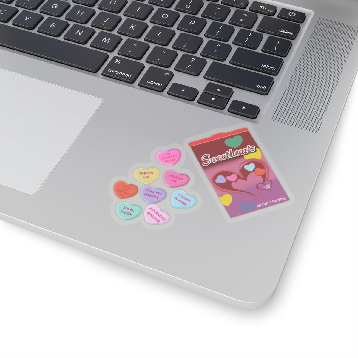 Ceramic Valentines Kiss-Cut Stickers