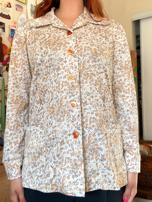 Floral button up shirt