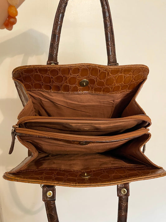 Faux Snakeskin Purse