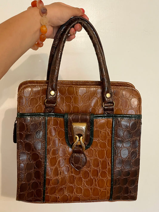 Faux Snakeskin Purse